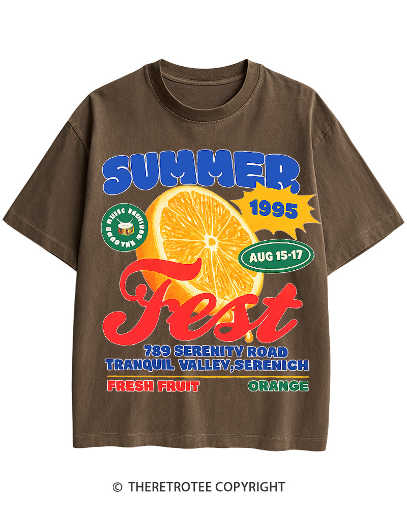 TheRetroTee Summer Fest 1990s Cotton T-Shirt