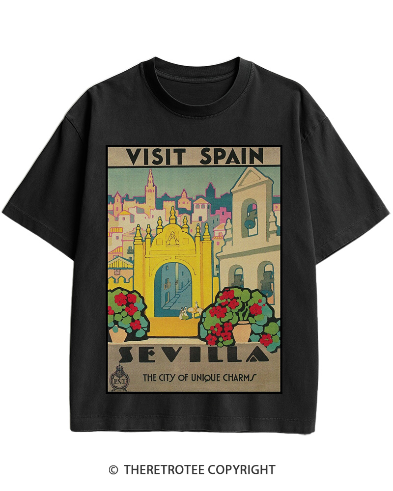 TheRetroTee Spain Cotton T-Shirt