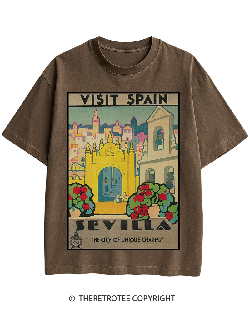 TheRetroTee Spain Cotton T-Shirt