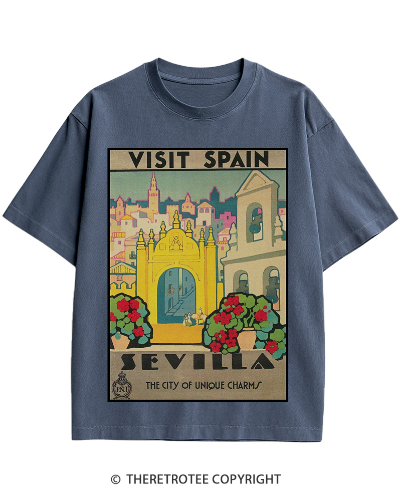 TheRetroTee Spain Cotton T-Shirt