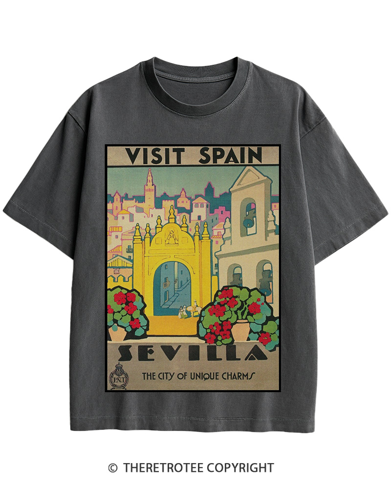 TheRetroTee Spain Cotton T-Shirt