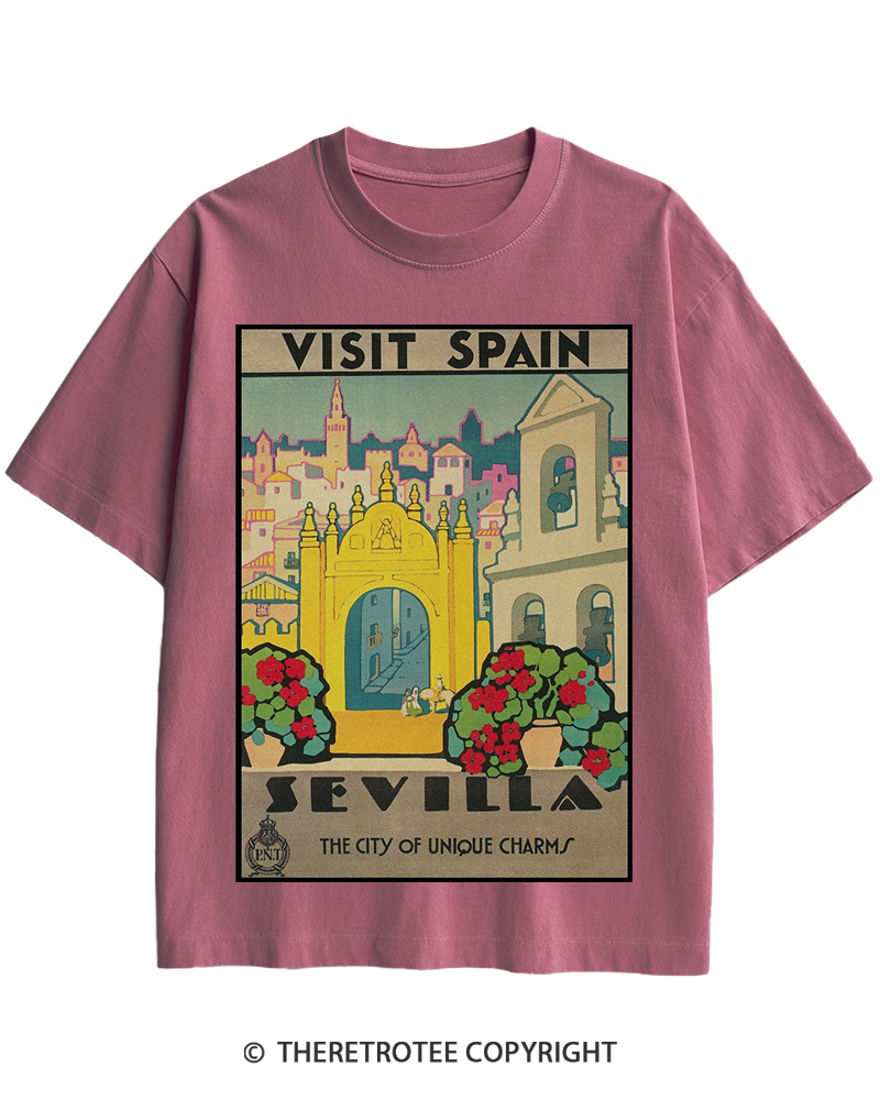 TheRetroTee Spain Cotton T-Shirt