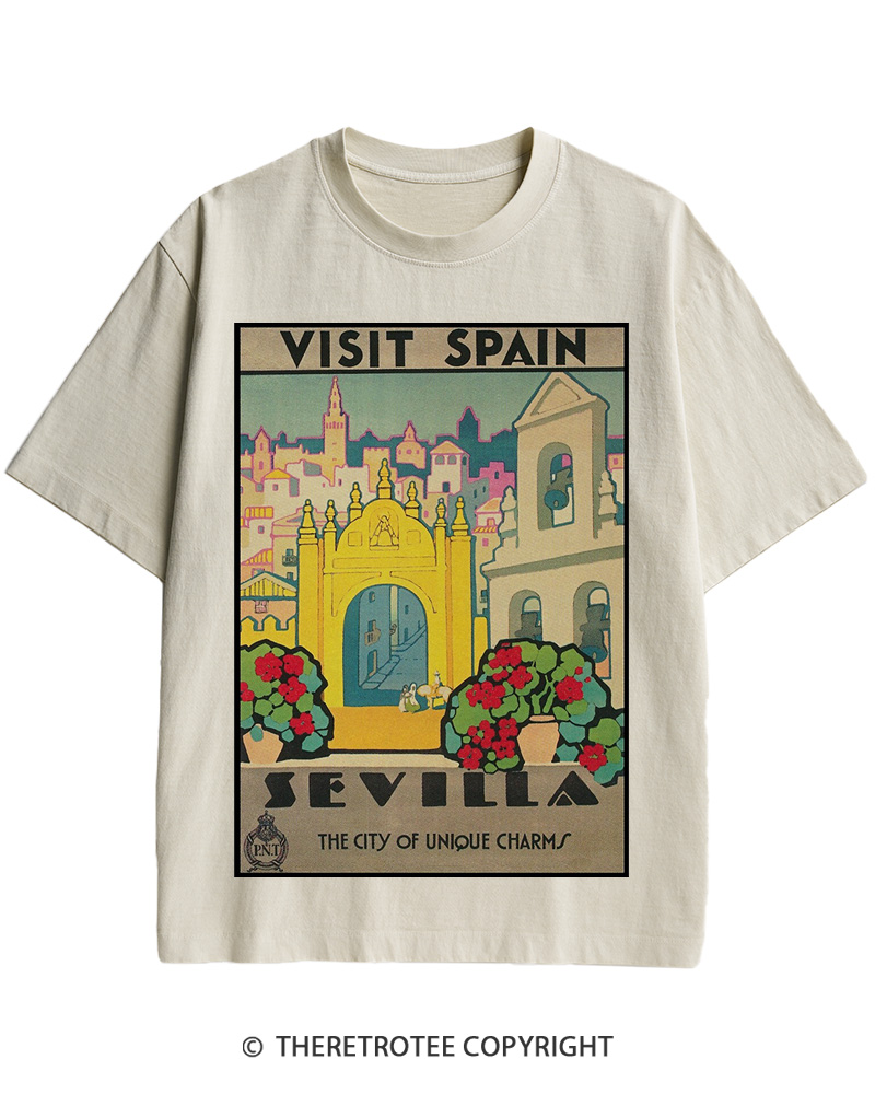 TheRetroTee Spain Cotton T-Shirt