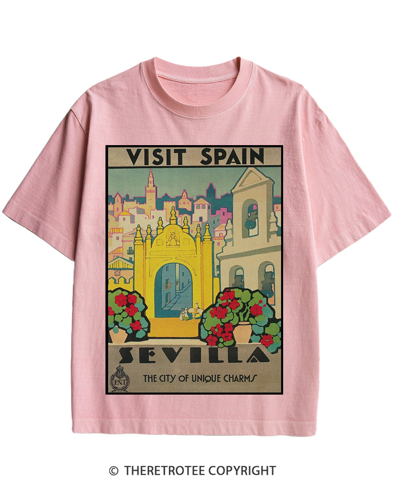 TheRetroTee Spain Cotton T-Shirt