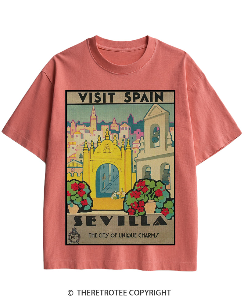 TheRetroTee Spain Cotton T-Shirt