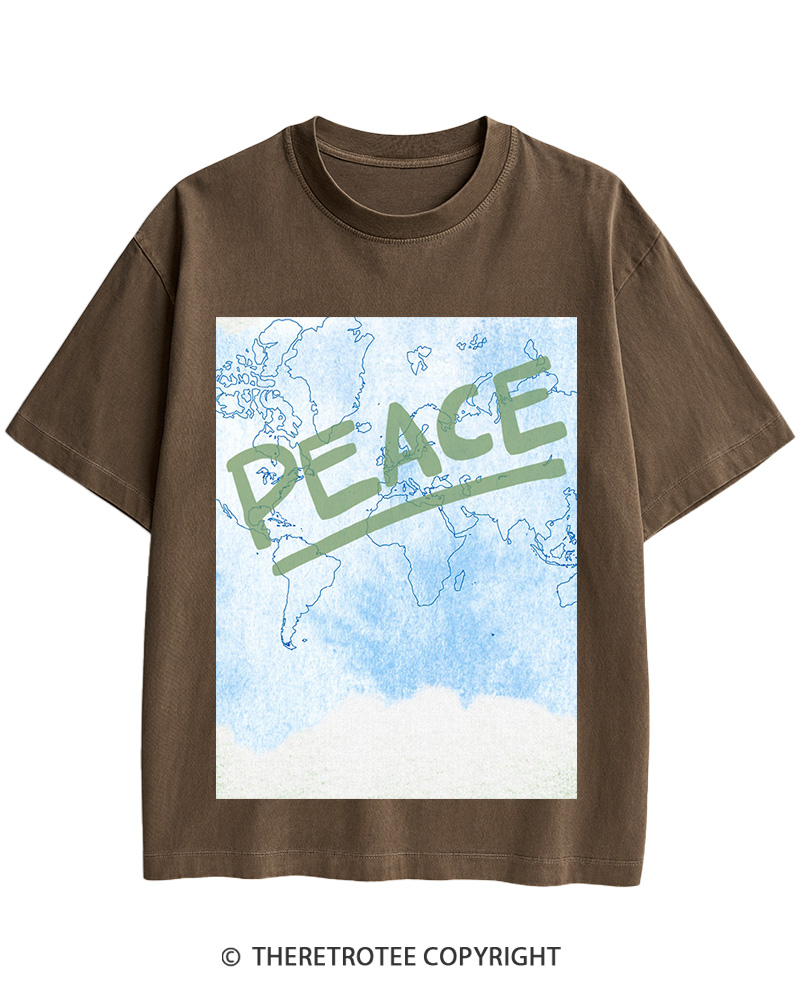 TheRetroTee World Peace 1945 Cotton T-Shirt