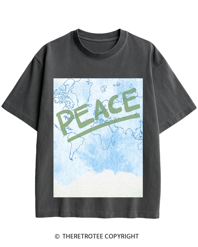 TheRetroTee World Peace 1945 Cotton T-Shirt