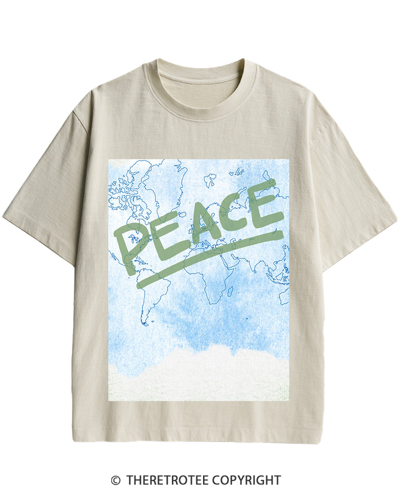 TheRetroTee World Peace 1945 Cotton T-Shirt