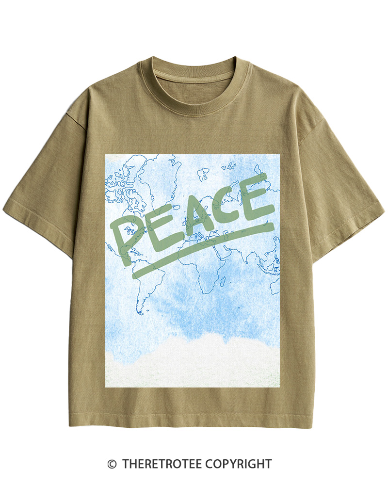 TheRetroTee World Peace 1945 Cotton T-Shirt