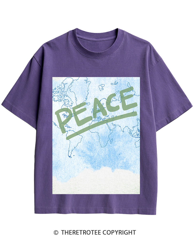 TheRetroTee World Peace 1945 Cotton T-Shirt