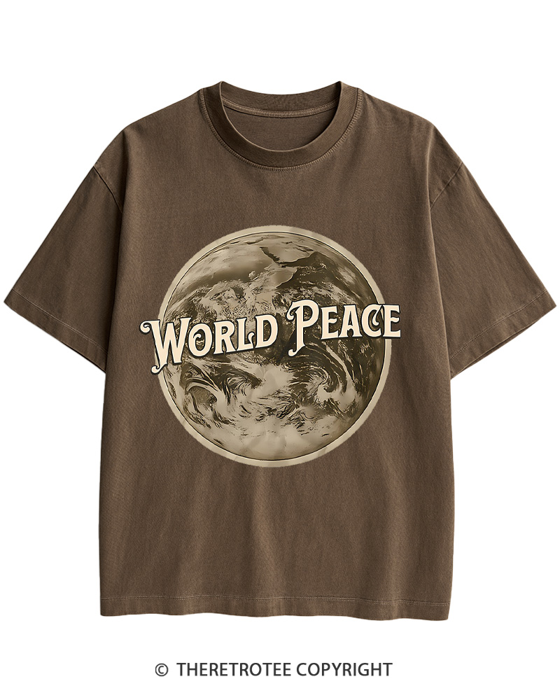 TheRetroTee World Peace 1945 Cotton T-Shirt