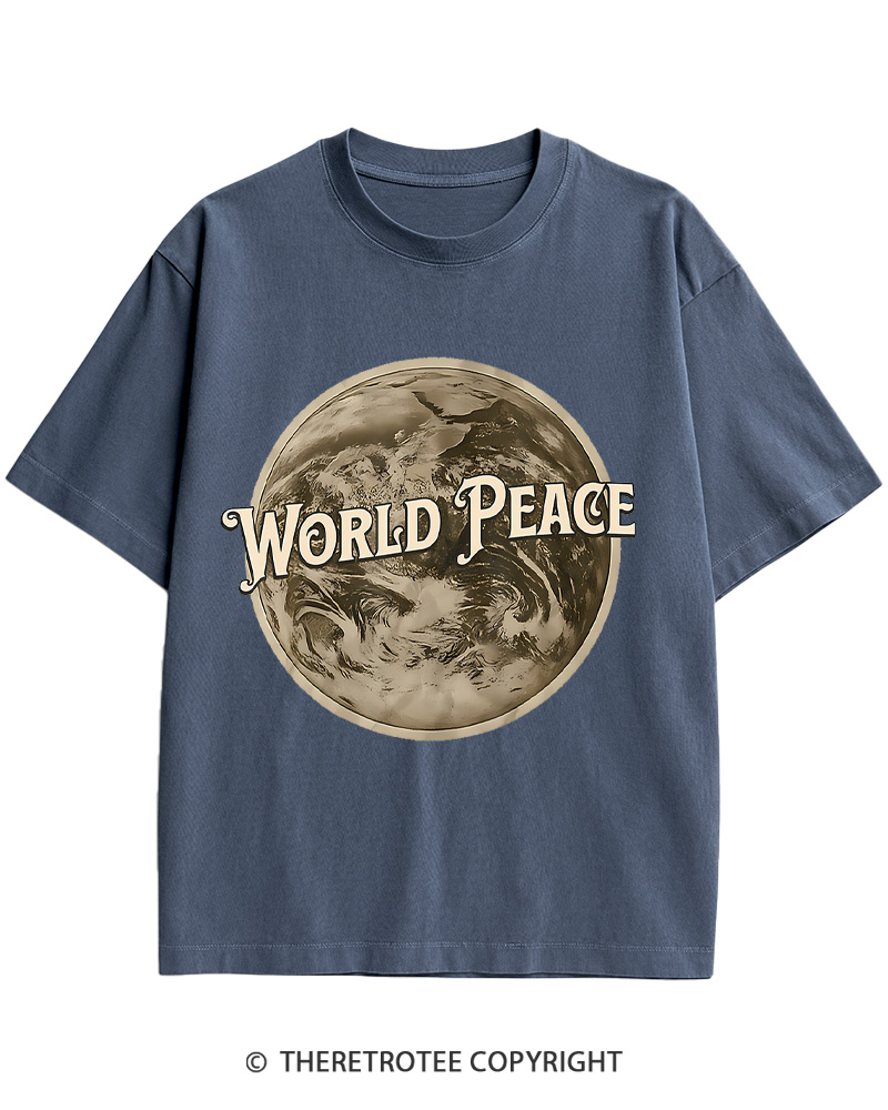 TheRetroTee World Peace 1945 Cotton T-Shirt