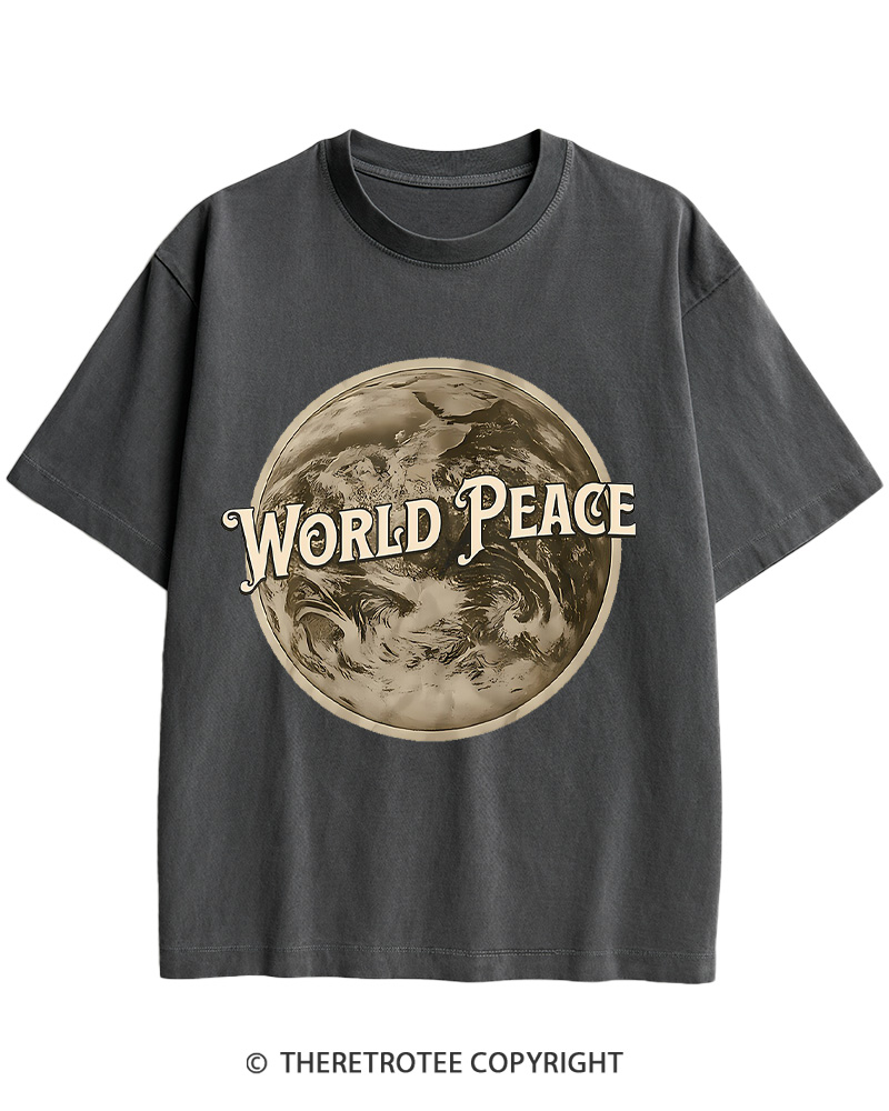 TheRetroTee World Peace 1945 Cotton T-Shirt