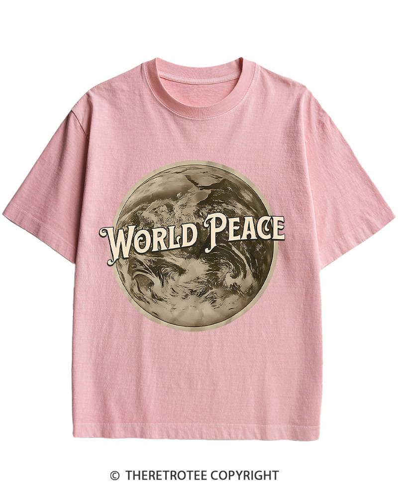 TheRetroTee World Peace 1945 Cotton T-Shirt