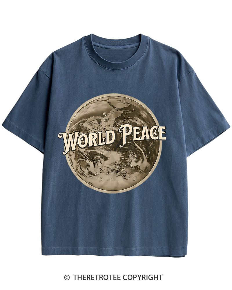 TheRetroTee World Peace 1945 Cotton T-Shirt