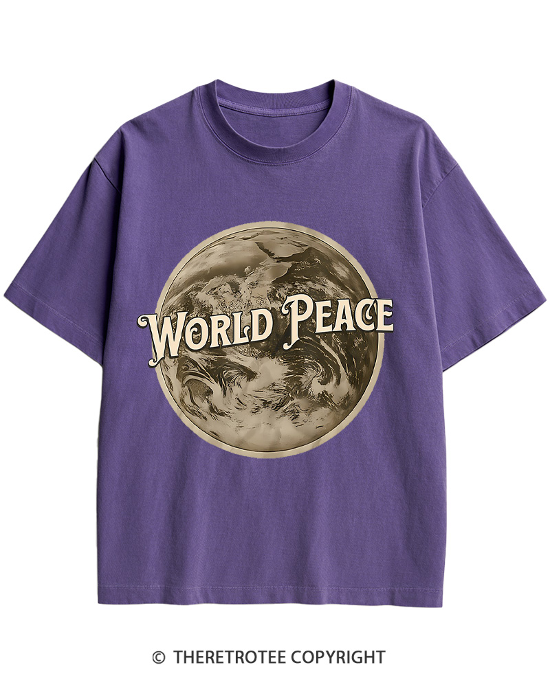 TheRetroTee World Peace 1945 Cotton T-Shirt Sale