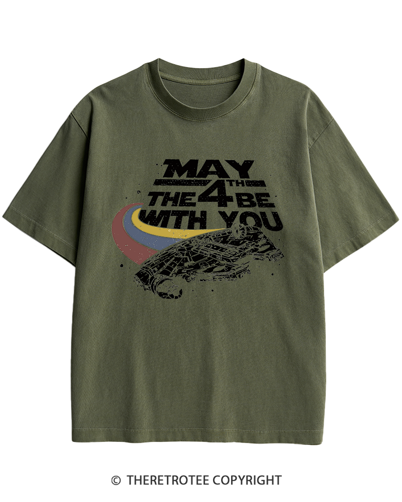 TheRetroTee Science Fiction Graphic 1980s Heavy Cotton T-Shirt