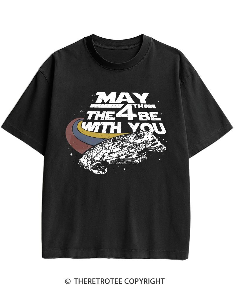TheRetroTee Science Fiction Graphic 1980s Heavy Cotton T-Shirt