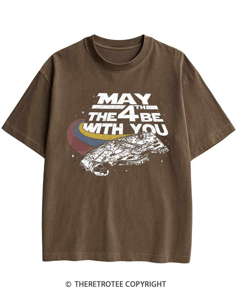 TheRetroTee Science Fiction Graphic 1980s Heavy Cotton T-Shirt
