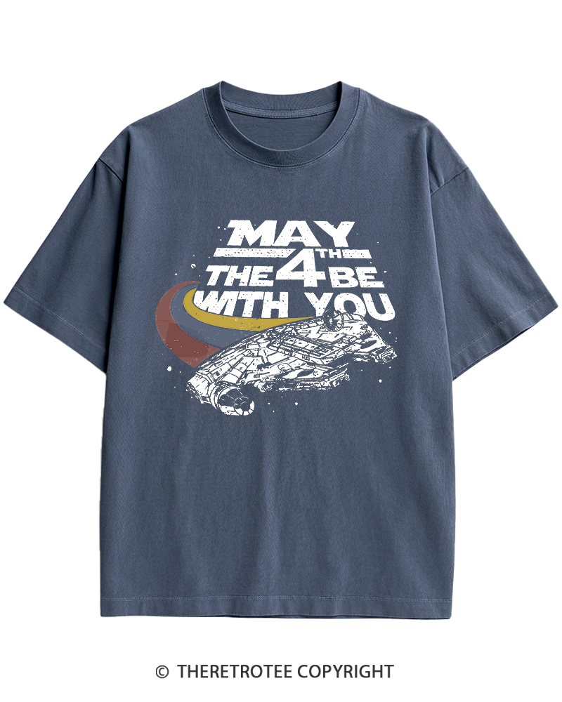 TheRetroTee Science Fiction Graphic 1980s Heavy Cotton T-Shirt