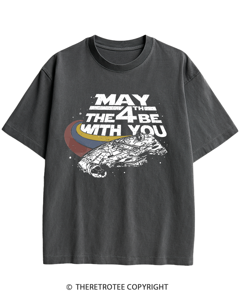 TheRetroTee Science Fiction Graphic 1980s Heavy Cotton T-Shirt