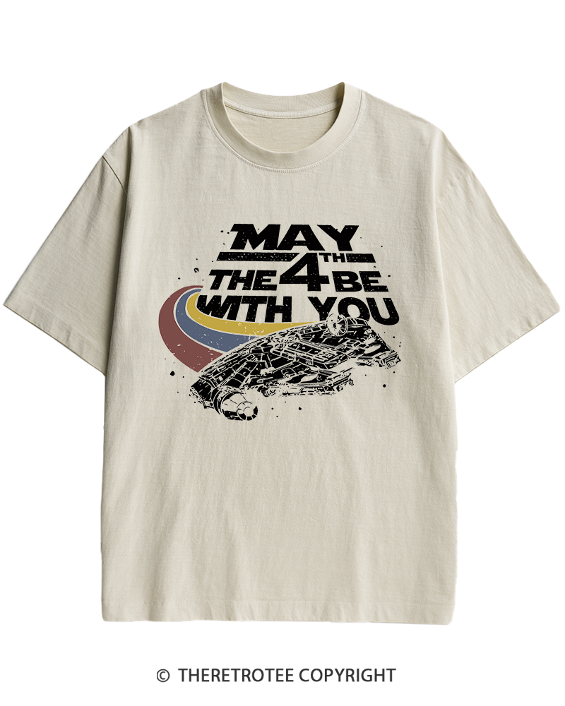 TheRetroTee Science Fiction Graphic 1980s Heavy Cotton T-Shirt