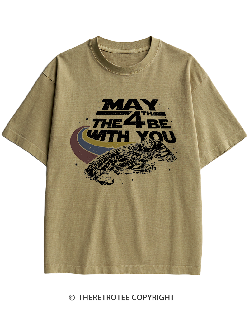 TheRetroTee Science Fiction Graphic 1980s Heavy Cotton T-Shirt