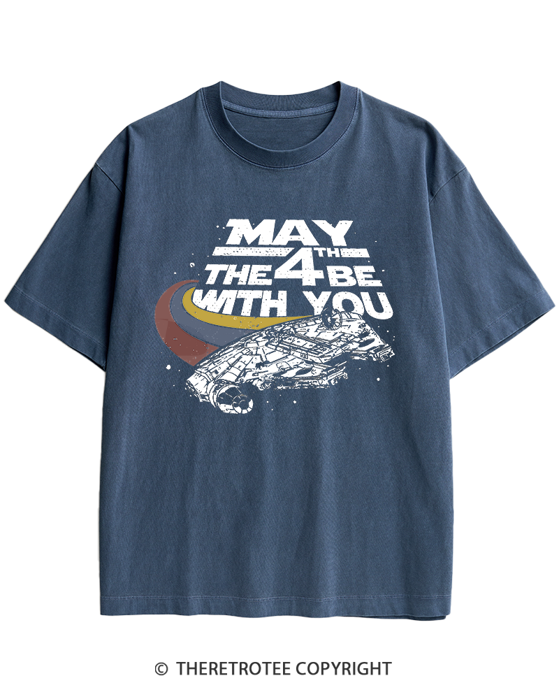 TheRetroTee Science Fiction Graphic 1980s Heavy Cotton T-Shirt