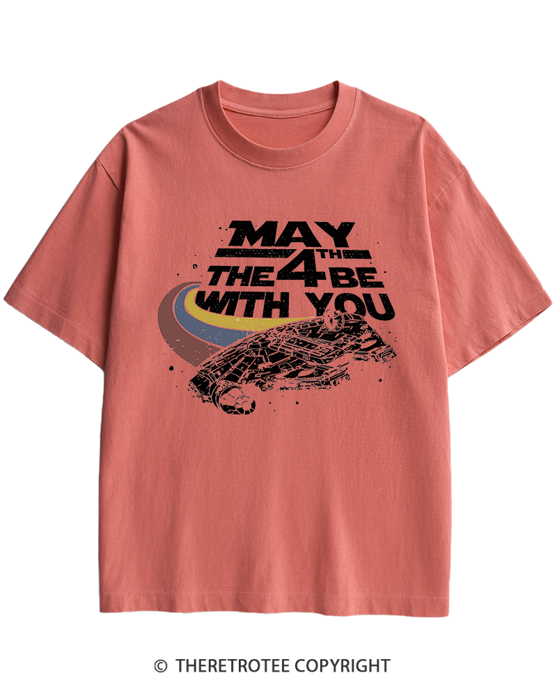 TheRetroTee Science Fiction Graphic 1980s Heavy Cotton T-Shirt