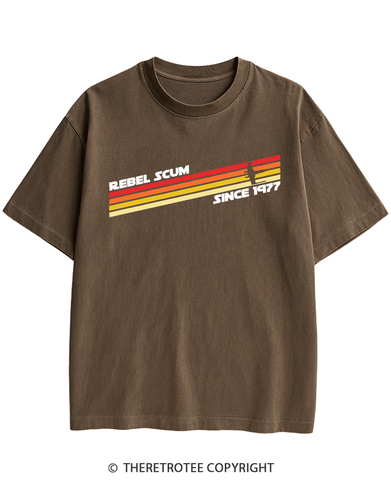 TheRetroTee  1977 Classic Stripes Since 1970s Heavy Cotton T-Shirt