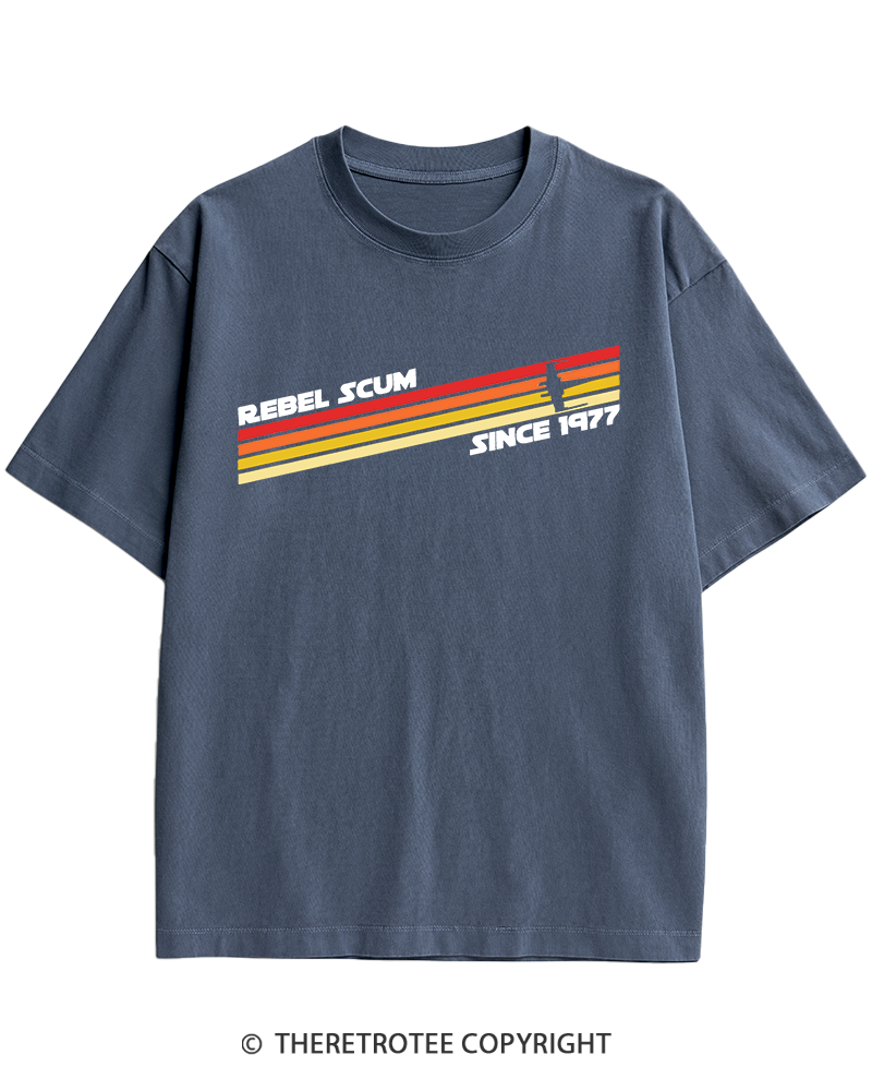 TheRetroTee  1977 Classic Stripes Since 1970s Heavy Cotton T-Shirt