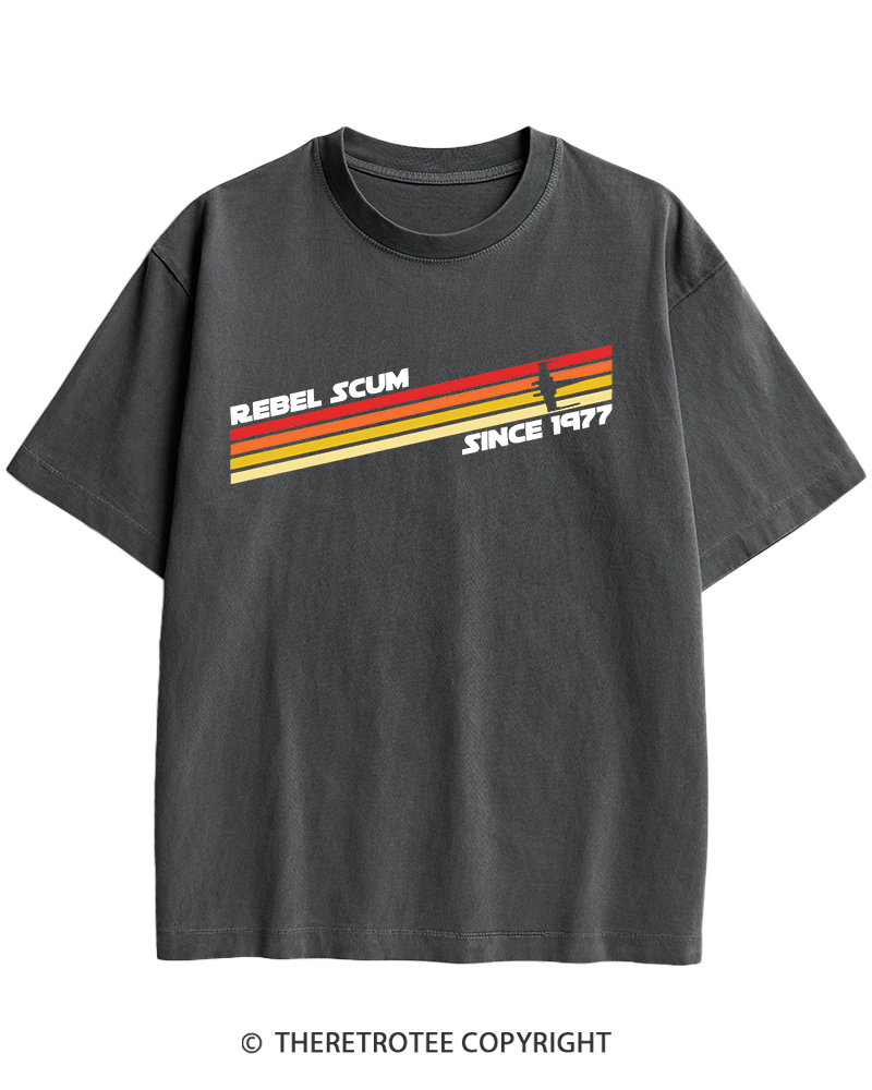 TheRetroTee  1977 Classic Stripes Since 1970s Heavy Cotton T-Shirt