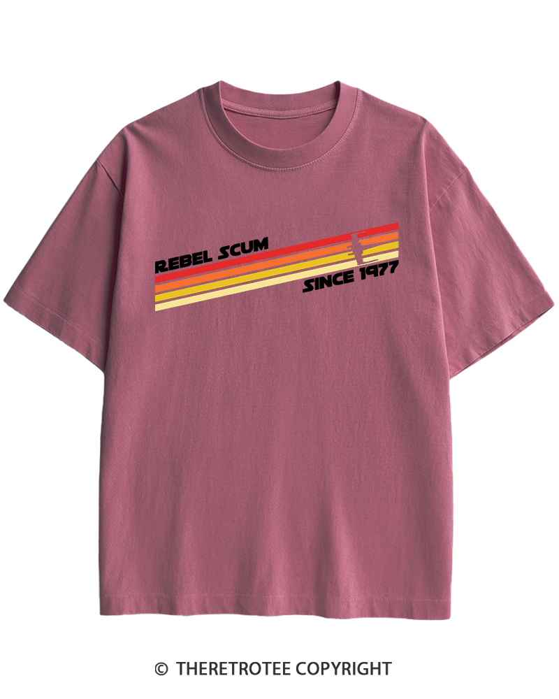 TheRetroTee  1977 Classic Stripes Since 1970s Heavy Cotton T-Shirt