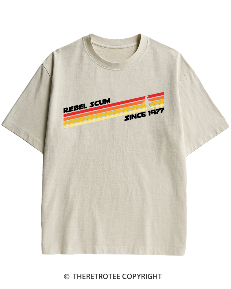 TheRetroTee  1977 Classic Stripes Since 1970s Heavy Cotton T-Shirt