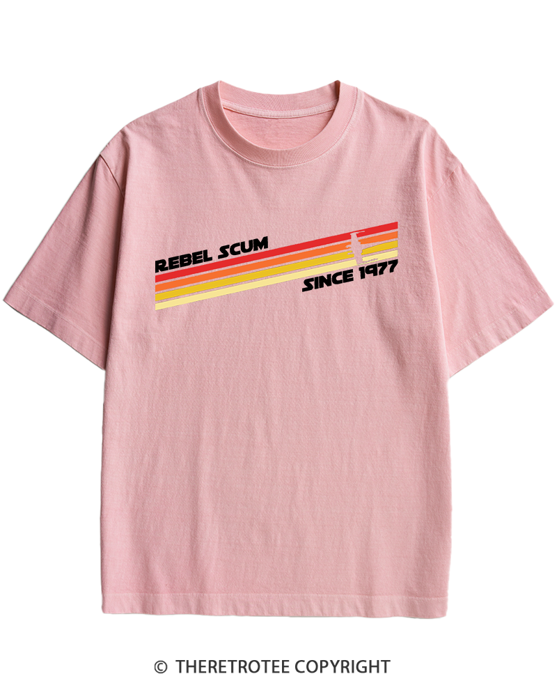 TheRetroTee  1977 Classic Stripes Since 1970s Heavy Cotton T-Shirt