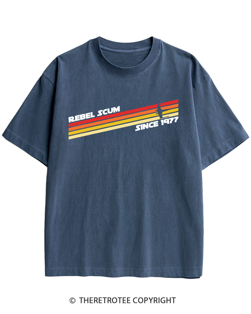 TheRetroTee  1977 Classic Stripes Since 1970s Heavy Cotton T-Shirt