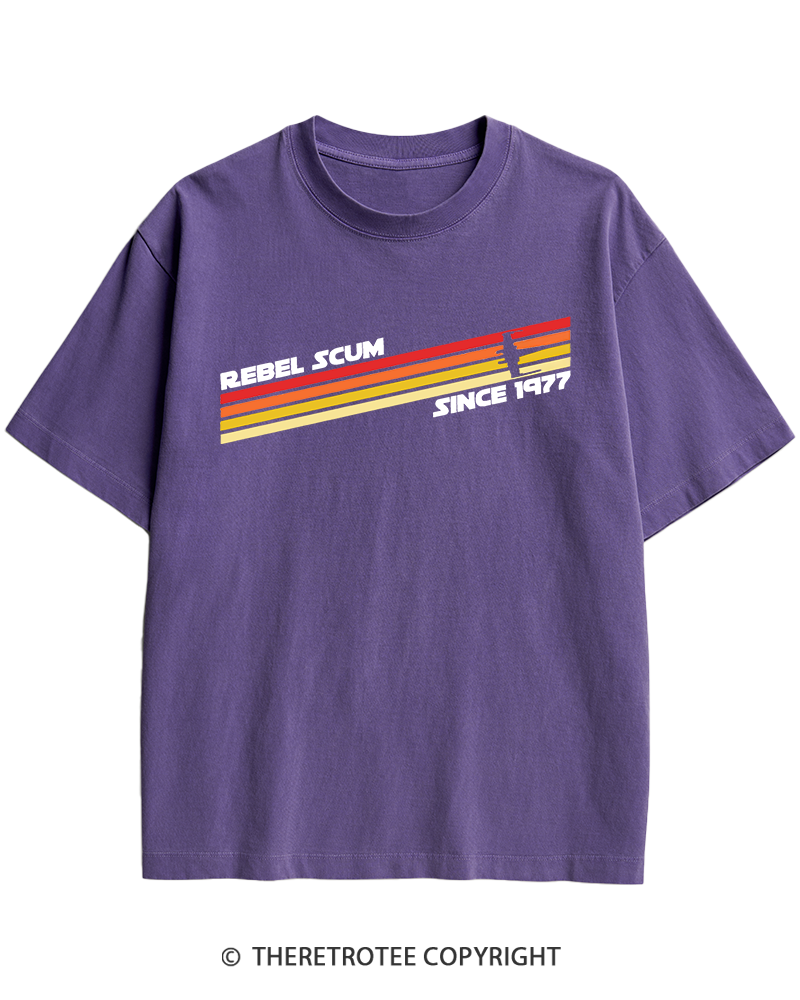 TheRetroTee  1977 Classic Stripes Since 1970s Heavy Cotton T-Shirt