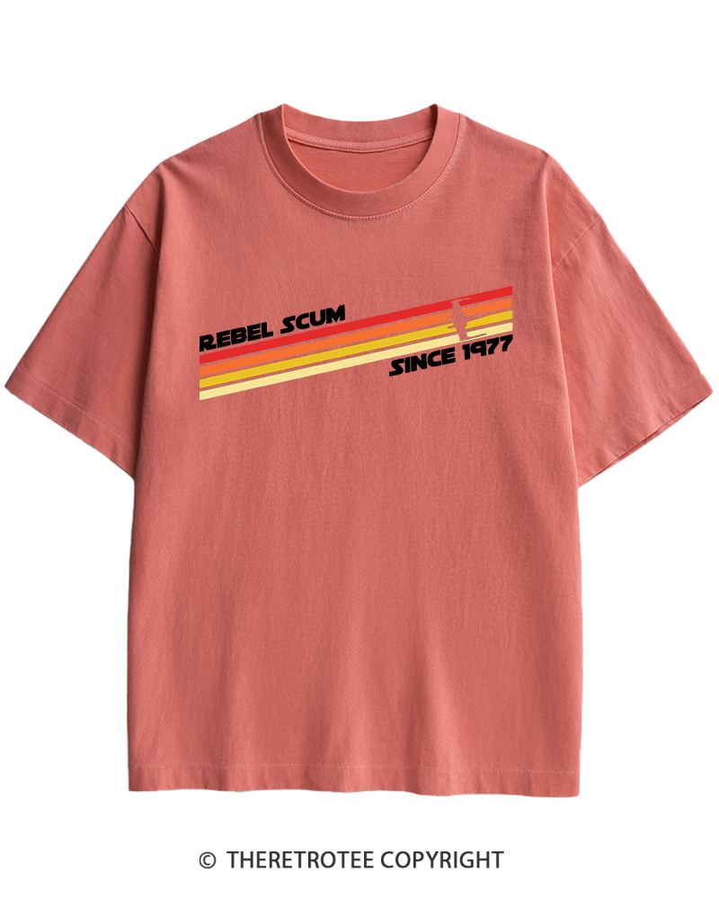TheRetroTee  1977 Classic Stripes Since 1970s Heavy Cotton T-Shirt