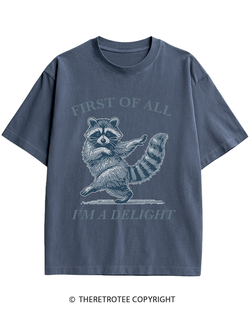 TheRetroTee  First Of All, I'm A Delight 1980s Heavy Cotton T-Shirt