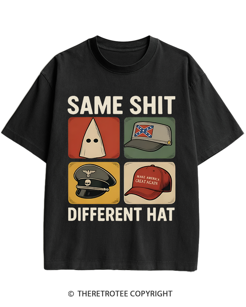 TheRetroTee Same Shit Different Heavy Cotton T-Shirt