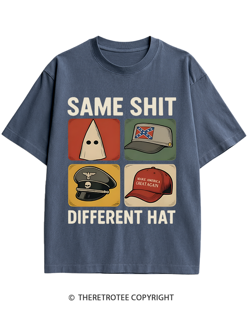 TheRetroTee Same Shit Different Heavy Cotton T-Shirt