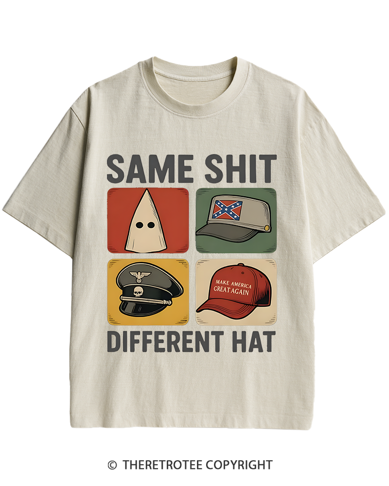 TheRetroTee Same Shit Different Heavy Cotton T-Shirt