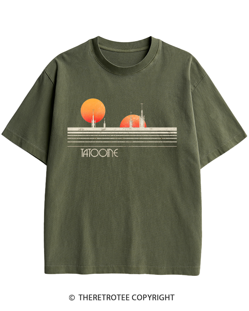 TheRetroTee Galaxy 1980s Heavy Cotton T-Shirt