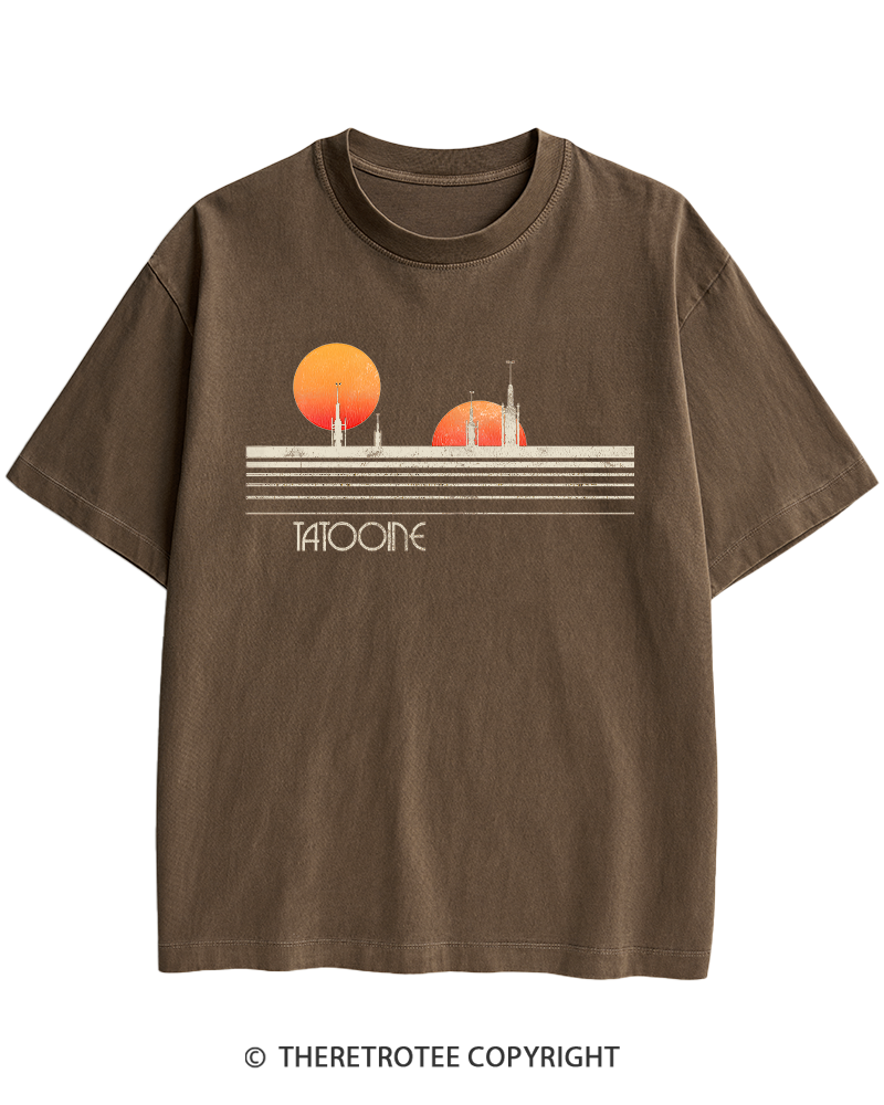 TheRetroTee Galaxy 1980s Heavy Cotton T-Shirt