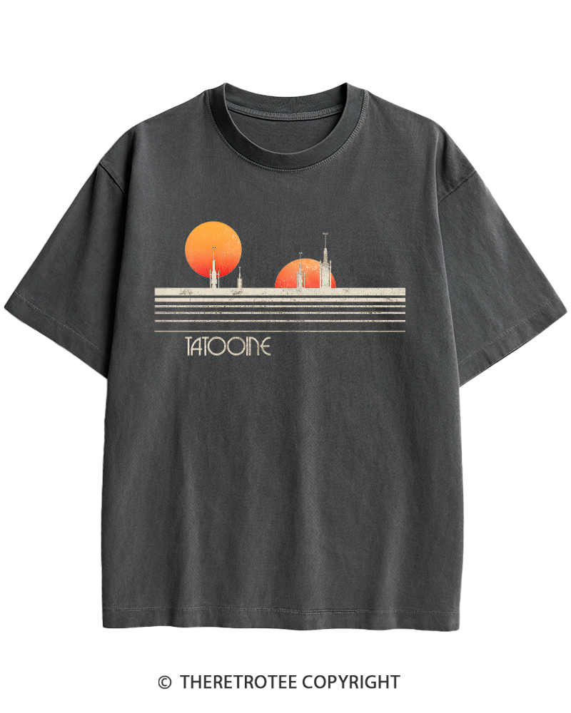 TheRetroTee Galaxy 1980s Heavy Cotton T-Shirt