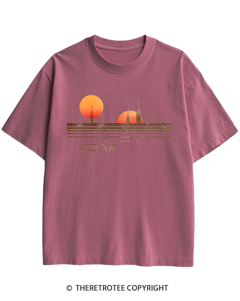 TheRetroTee Galaxy 1980s Heavy Cotton T-Shirt
