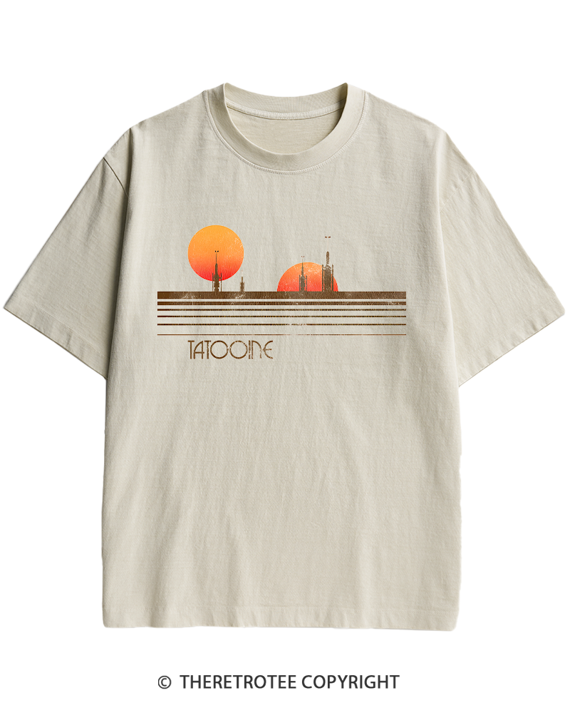 TheRetroTee Galaxy 1980s Heavy Cotton T-Shirt