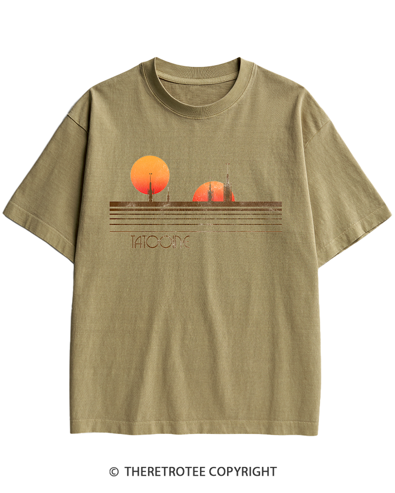 TheRetroTee Galaxy 1980s Heavy Cotton T-Shirt