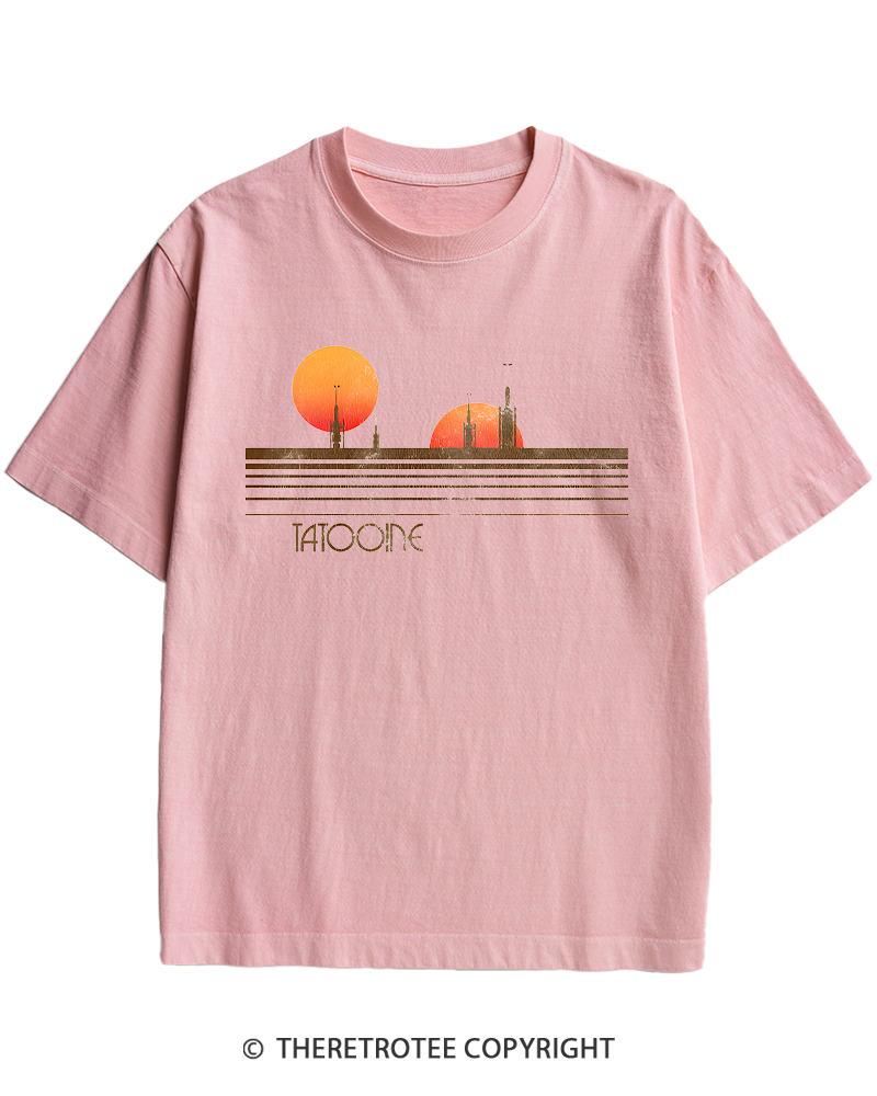 TheRetroTee Galaxy 1980s Heavy Cotton T-Shirt