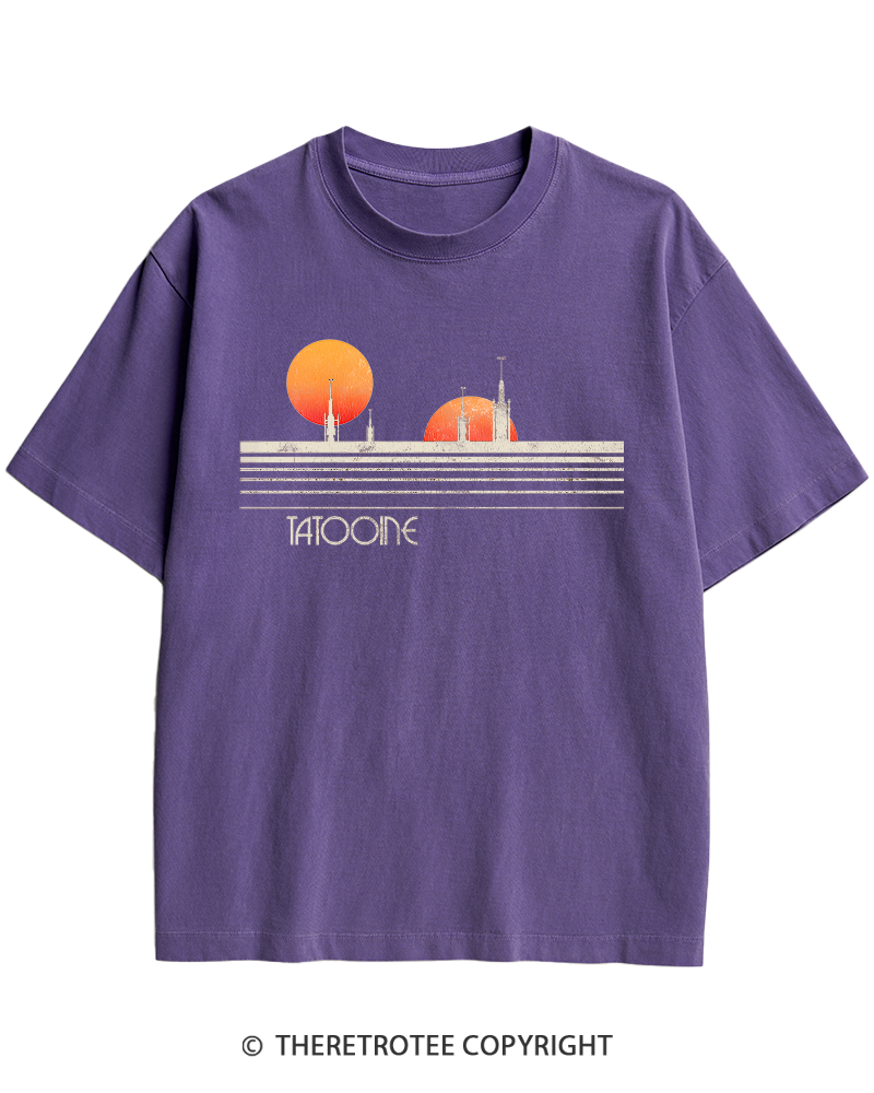 TheRetroTee Galaxy 1980s Heavy Cotton T-Shirt